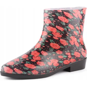 Dámské holínky Holínky dámské krátké PVC gumové holínky dámské gumáky LA-ZT Vícebarevné 38