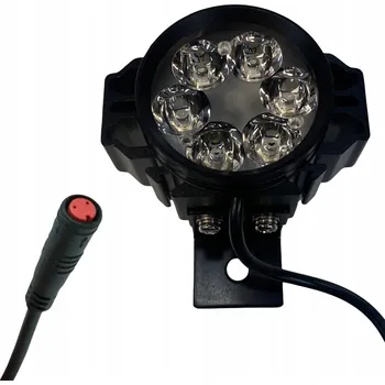 Cyklosvítilna Přední světlo na kolo 6 x LED SMD 2800 lumenů 2 PIN 12V/36V/48V pro elektrokola