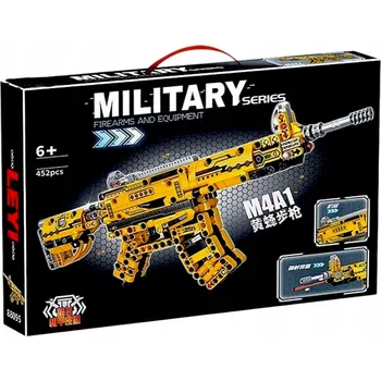 ostatní stavebnice STAVEBNICE MILITARY SERIES - PUŠKA M4A1, 452 DÍLKŮ