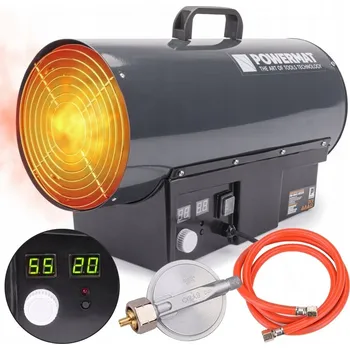 Průmyslové topidlo PLYNOVÝ OHŘÍVAČ S VENTILÁTOREM 45kW LCD POWERMAT