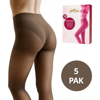 Dámské punčochy Hladké Punčocháče Sesto Senso BEZŠVÉ 70 DEN béžové CARAMELLO velikost XL