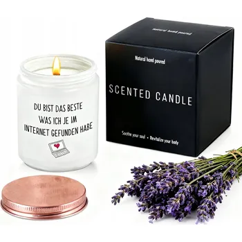 Svíčka Sójová vonná svíčka Levandule 200g