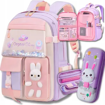 Školní batoh Školní batoh vícekomorový Bergens fialový 20 l