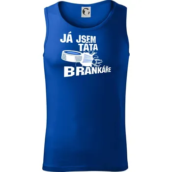 Ja jsem táta bránkáře (hokej) - Tílko pánské Core - XL ( Královská modrá )