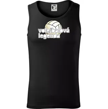 Volejbalová legenda - bílé písmo - Tílko pánské Core - 2XL ( Černá )
