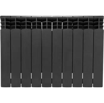 Radiátor Hliníkový radiátor 10 žeber bílý boční připojení antracit