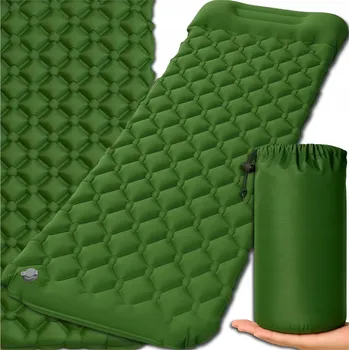 Nafukovací matrace Nafukovací matrace s polštářem RESTO – lehká, skládací, pro každodenní použití, 190x60x5 cm