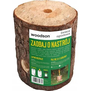 Svíčka Krbová svíčka Woodson pro navození nastrój przy kominku