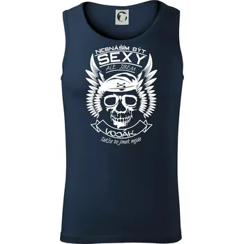 Nesnáším být sexy - voják - Tílko pánské Core - 2XL ( Námořní modrá (velmi tmavá - téměř černá) )