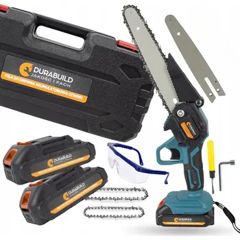 Motorová pila Aku řetězová pila Durabuild 21 V, 1,1 kg, lišta 4/6/8 palců