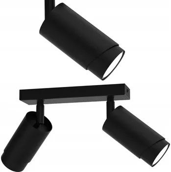 STROPNÍ SVÍTIDLO REFLEKTOR BODOVÉ SVĚTLO ČERNÉ NASTAVITELNÉ LED GU10 ČESKÁ LAMPA