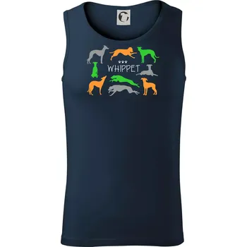 Whippet barevný - Tílko pánské Core - M ( Námořní modrá (velmi tmavá - téměř černá) )