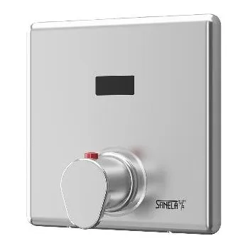 Vodovodní baterie Sanela - Automatické ovládání sprchy, s elektronikou ALS, s termostatem, 6 V, Bluetooth, nerez SLS 02TAB