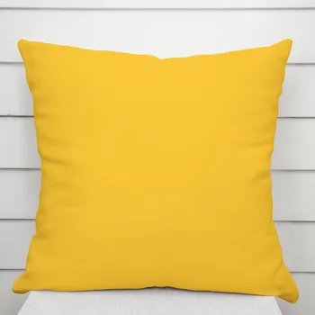 Povlak na dekorativní polštářek Bavlněný povlak na polštář Moni MO-069 Žlutý 40 x 60 cm