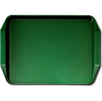 CAMBRO | tác, podnos, barva zelená, velikost 30x43 cm, s úchyty (CAMBRO Podnos Fast Food - 30 x 43 cm)