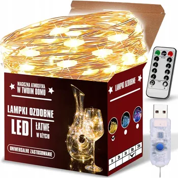 Vánoční dekorace Vánoční osvětlení na stromeček Raltek pro vnitřní použití, 10 m, 51 - 100 světýlek