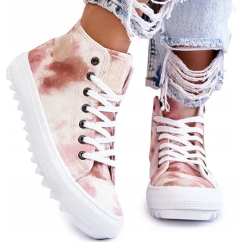 Dámské tenisky DÁMSKÉ VYSOKÉ TENISKY BIG STAR LL274048 RŮŽOVÉ VEL. 41