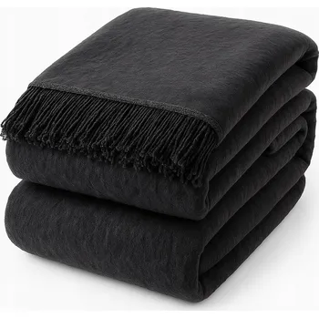 Prostěradlo Přehoz Moca Design bavlna 150 cm x 200 cm šedý