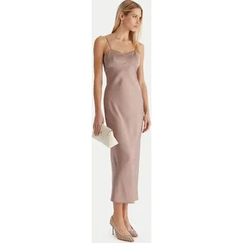 Dámská móda Guess Večerní šaty W5YK35 WHEZ2 Béžová Slim Fit S