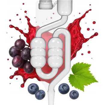 Kvasná zátka PLASTOVÁ 6-ti komorová pro víno, alkohol, kvasy a cider