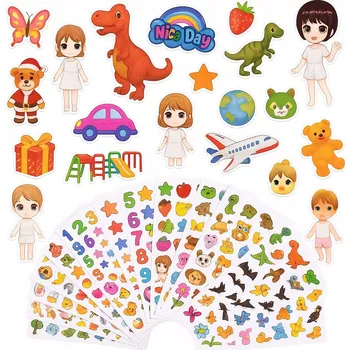 samolepka 3D Samolepky 1000 ks Samolepky pro děti - ovoce, hvězdy, auta ,