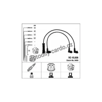 Zapalovací kabel Sada kabelů pro zapalování NGK RC-VL606 - VOLVO
