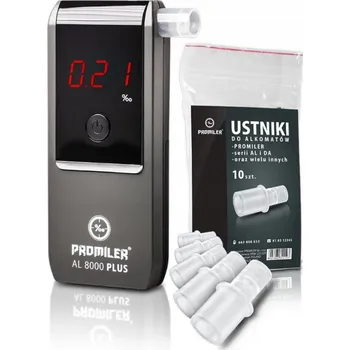 Alkohol tester Elektrochemický alkohol tester Promiler AL 8000 Plus na baterie s kalibrací