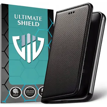Pouzdro na mobilní telefon Pouzdro s klopou Ultimate Shield pro Samsung Galaxy A41, černé