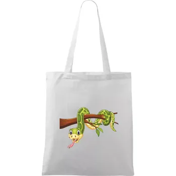 Had na větvi - Taška bavlněná - 42 x 38 cm ( Bílá )