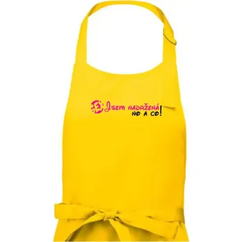 Kuchyňská zástěra Jsem nadržená! No a co! - Pánská zástěra na vaření - Univerzální velikost ( Žlutá )