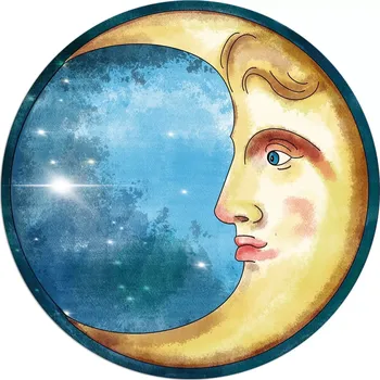 Puzzle Kulaté puzzle CURIOSI Picoli – Měsíc, 33 dílků