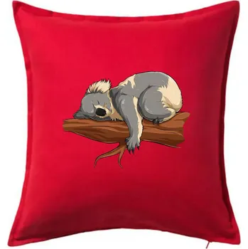 Polštář Koala na větvi - Polštář 50x50 - 50x50 - Pouze potah ( Červená )