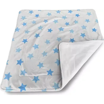 deka Sablio Deka pro miminko Modré hvězdy na bílé - 80x100 cm