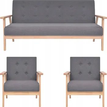 Pohovka Pohovka VidaXL 158 x 67 cm látka šedá