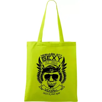 Nesnáším být sexy - voják - Taška bavlněná - 42 x 38 cm ( Limetková )