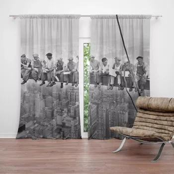 Závěs Sablio Závěs Zedníci na traverze: 2ks 140x250cm