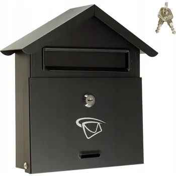 Poštovní schránka Poštovní schránka Km Express s držákem na časopisy, černá