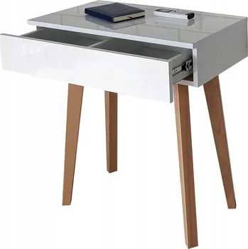 Toaletní stolek Toaletní Stolek LustraGlam bílý lesk 75 x 80,5 x 40 cm