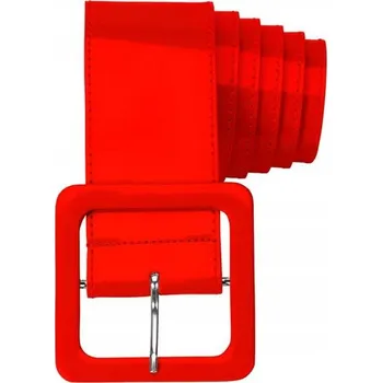 PÁSEK Široký Vinylový ČERVENÝ Disco 70. 80. 90. léta Karneval Párty Ples