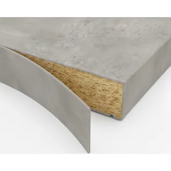 Kuchyňská pracovní deska Egger ABS hrana k pracovní desce Beton Chicago Světle šedá / F186 0,8 mm 43 mm