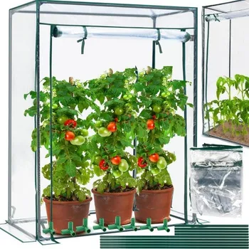 Skleník GrowHouse 150 – praktický fóliový skleník pro zahradu i balkon, s rolovacími dvířky