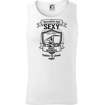 Nesnáším být sexy - Řidič autobusu - Tílko pánské Core - L ( Bílá )