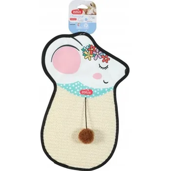 Hračka pro kočku Zolux SAS ZOLUX interaktivní Hračka pro kočky Závěsné škrabadlo pro kočky sisal myš s hračkou CHATOUILLE 51cm