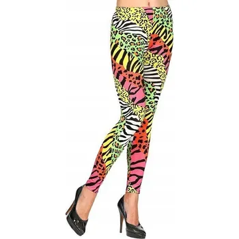 Dámské legíny LEGÍNY BAREVNÉ ZEBRA ZEBERKA PRUHY S/M