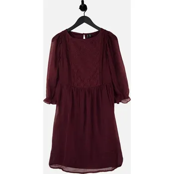 Dámské šaty VERO MODA ŠIFONOVÉ ŠATY S KRAJKOU (XL)