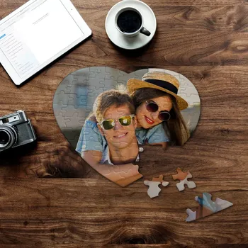 Puzzle Sablio Puzzle s vlastní fotkou: srdce 75 dílků