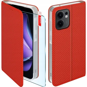 Pouzdro na mobilní telefon Flipové pouzdro KrainaGSM pro Oppo Reno13 FS červené