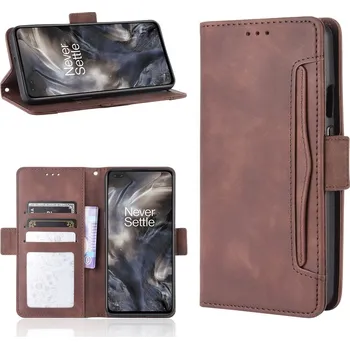 Pouzdro na tablet VSECHNONAMOBIL 127091 SLOT Peněženkový obal pro OnePlus Nord hnědý