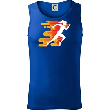 Běhání - oranžová žena - Tílko pánské Core - L ( Královská modrá )