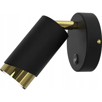 Nástěnné svítidlo Nástěnné Svítidlo KINKIET Reflektor SPOT Černo-Zlaté Nastavitelné LED GU10 PL